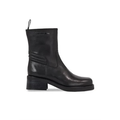 Calvin Klein Jeans - BIKER BOOT LTH WN - ботильоны - черный