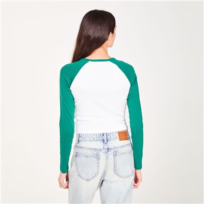 Camiseta - 100% algodón - verde y blanco