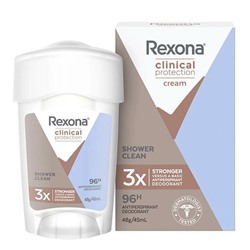 Rexona Clinical Protection Shower Clean Unisex 45 ml