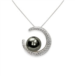 Collar - plata 925 - perla de agua dulce - Ø: 7.5 - 8 mm