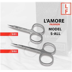 Ножницы для маникюра и педикюра L'AMORE Fashion S-02