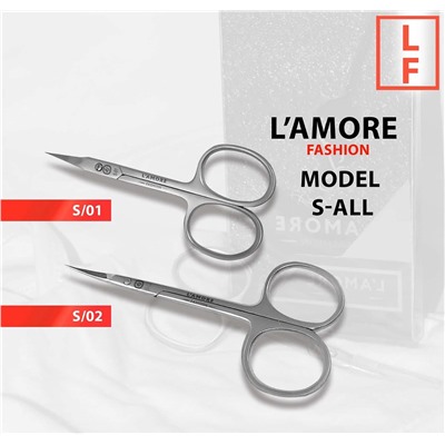 Ножницы для маникюра и педикюра L'AMORE Fashion S-01