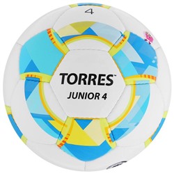 Мяч футбольный TORRES Junior-4, PU, ручная сшивка, 32 панели, р. 4