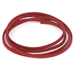 SHZ1048 Замшевый шнурок для амулета, цвет тёмно-красный