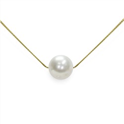 Collar - oro amarillo 9 kt - perla de agua dulce - Ø de la perla: 7 - 8mm