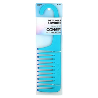 Conair, Гребень для душа для мокрых или сухих волос, 1 шт.