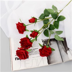 Цветы искусственные "Роза Глория Дей" d-4 см, красный