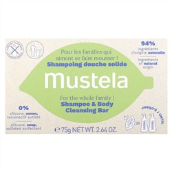Mustela, Шампунь и мыло для очищения тела, без отдушек, 75 г (2,64 унции)