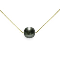 Collar - oro amarillo 9 kt - perla de agua dulce - Ø: 7 - 8 mm