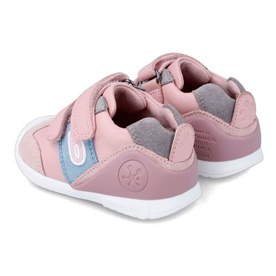 Biomecanics - sneakers - cuero - rosa y azul claro