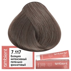 Крем-краска для волос AMBIENT 7.117, Tefia