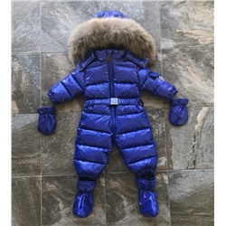 М.18-37 Комбинезон Moncler лаковый электрик  (68)