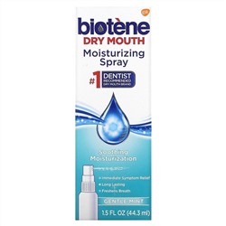 Biotene Dental Products, Увлажняющий спрей для сухого рта, нежная мята, 44,3 мл (1,5 жидк. Унции)