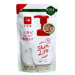COW BRAND Skin Life Лечебно-проф крем-пенка против акне c СICA Центелла Азиатской, смен упак 140 мл