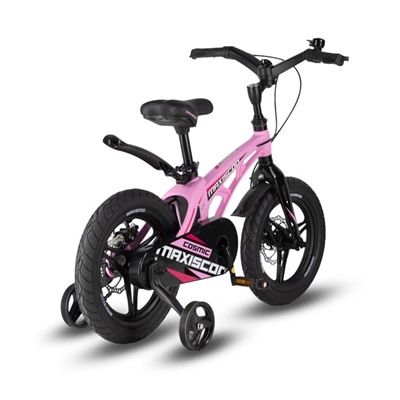 Велосипед 14'' Maxiscoo Cosmic Deluxe Plus, цвет розовый матовый