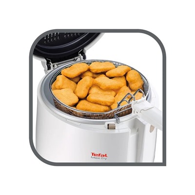 Tefal Fritteuse Maxifry FF1000, 1900 Watt, mit automatischer Deckelöffnung