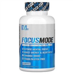 EVLution Nutrition, FocusMode, 30 растительных капсул