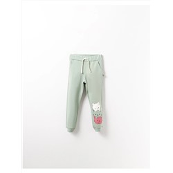 Mışıl Детские спортивные штаны для бега с эластичной резинкой на талии и принтом для маленьких девочек