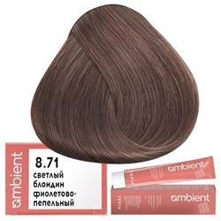 Крем-краска для волос AMBIENT 8.71, Tefia