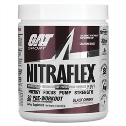 GAT, Sport, NITRAFLEX, черная вишня, 297 г (10,5 унции)