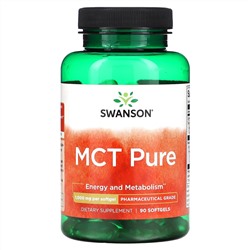 Swanson, MCT Pure, 1000 мг, 90 мягких таблеток