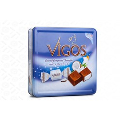 Конфеты "VIGOS" с кокосовой начинкой 600 гр 1/8 (ж/б синяя)