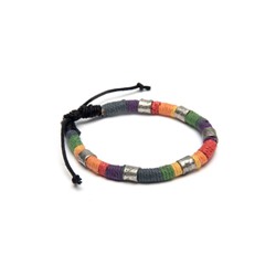 BRACCIALE MULTICOLOR COTONE