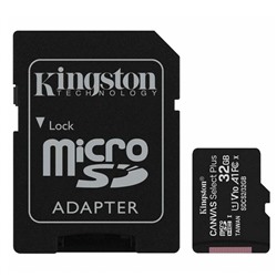 Карта флэш-памяти MicroSD 32 Гб Kingston Canvas Select Plus UHS-1, A1+ SD адаптер