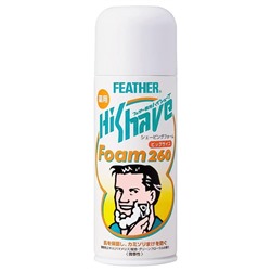 FEATHER Пена для бритья HiShave противоспалительная с экстрактом гамамелиса, 260 гр., баллон