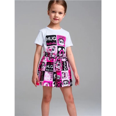 Комплект для девочки: футболка, юбка-шорты