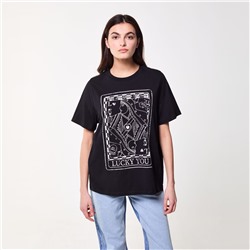 Camiseta - 100% algodón - negro