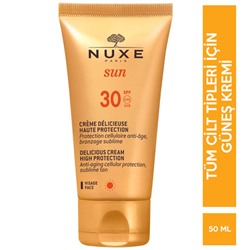 Nuxe Sun Delicious Cream Hıgh Protection SPF 30 50 ML Güneş Kremi