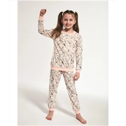 Детская хлопковая пижама 032/033-118 Polar bear бежевый, Cornette (Польша)