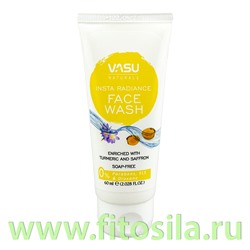 Средство для умывания Сияние с куркумой и шафраном ( VASU Insta Radiance face Wash ) 60мл Trichup