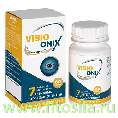 Фитокомплекс "VISIONIX" (для зрения), ПЭТ банка, капс. 0,50 г №60, в инд. уп. "Алтайский нектар"