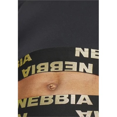 Nebbia - WOMEN CROP INTENSE PERFORM - рубашка с длинными рукавами - черный