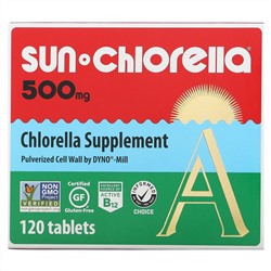 Sun Chlorella, добавка с хлореллой, 500 мг, 120 таблеток