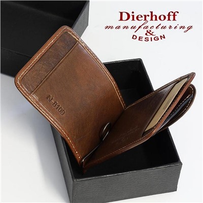 Мужской кожаный зажим для денег Dierhoff Д 8109-621/2