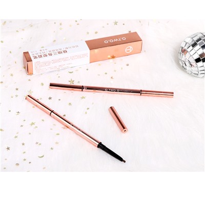 Карандаш для бровей O.TWO.O Fine Triangle eyebrow pencil (арт. 1007) #05 Caramel