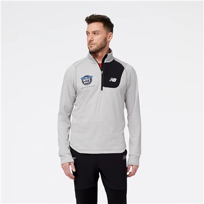 United Airlines NYC Half NB Heat Grid Half Zip