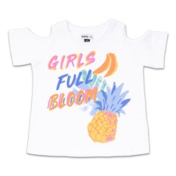 Camiseta Full Bloom - 100% algodón - blanco