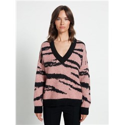 Пуловер женский ZZ-01002 pink/black