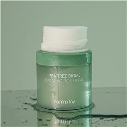 (Корея) Подушечки-пады с экстрактом чайного дерева FarmStay Tea Tree Biome Calming Toner Pad 70шт