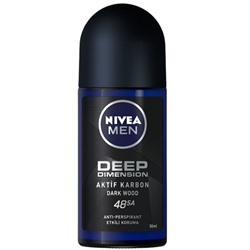 Nivea Roll On Deodorant Deep Dimension For Men 50 ML