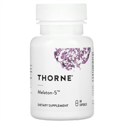Thorne, Мелатон-5, 60 капсул