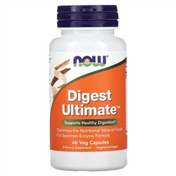 NOW Foods, Digest Ultimate, 60 растительных капсул