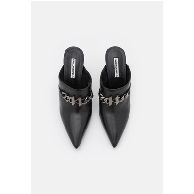 KARL LAGERFELD - DEBUT CHAIN MULE ​​- высокие туфли-мюли - черный