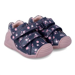 Biomecanics - sneakers - cuero - azul y rosa