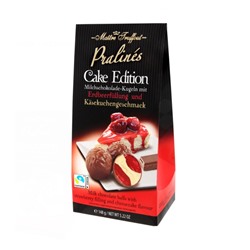 Конфеты из молочного шоколада Cake Edition Maitre Truffout со вкусом чизкейка и клубничной начинкой 148 гр