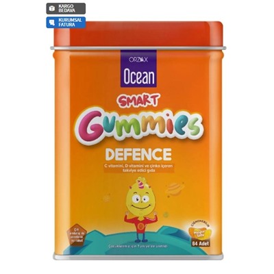 OceanSmart Gummies Defence Çiğneme Tableti 64 Tablet